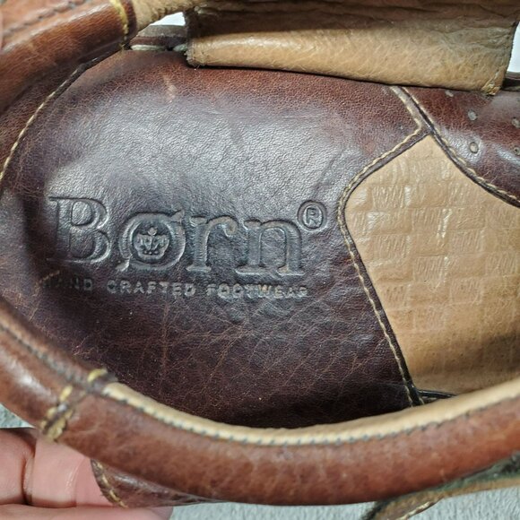 Born Shoes Mens Size 9 M/W Brown Leather Cabot III Sandals - Picture 2 of 9